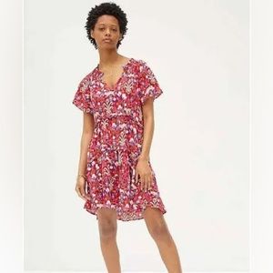 Anthropologie Floral Ikat Dress
